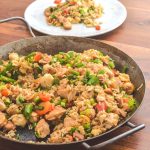 Arroz chaufa de pollo - Gebratener Reis mit Hühnchen