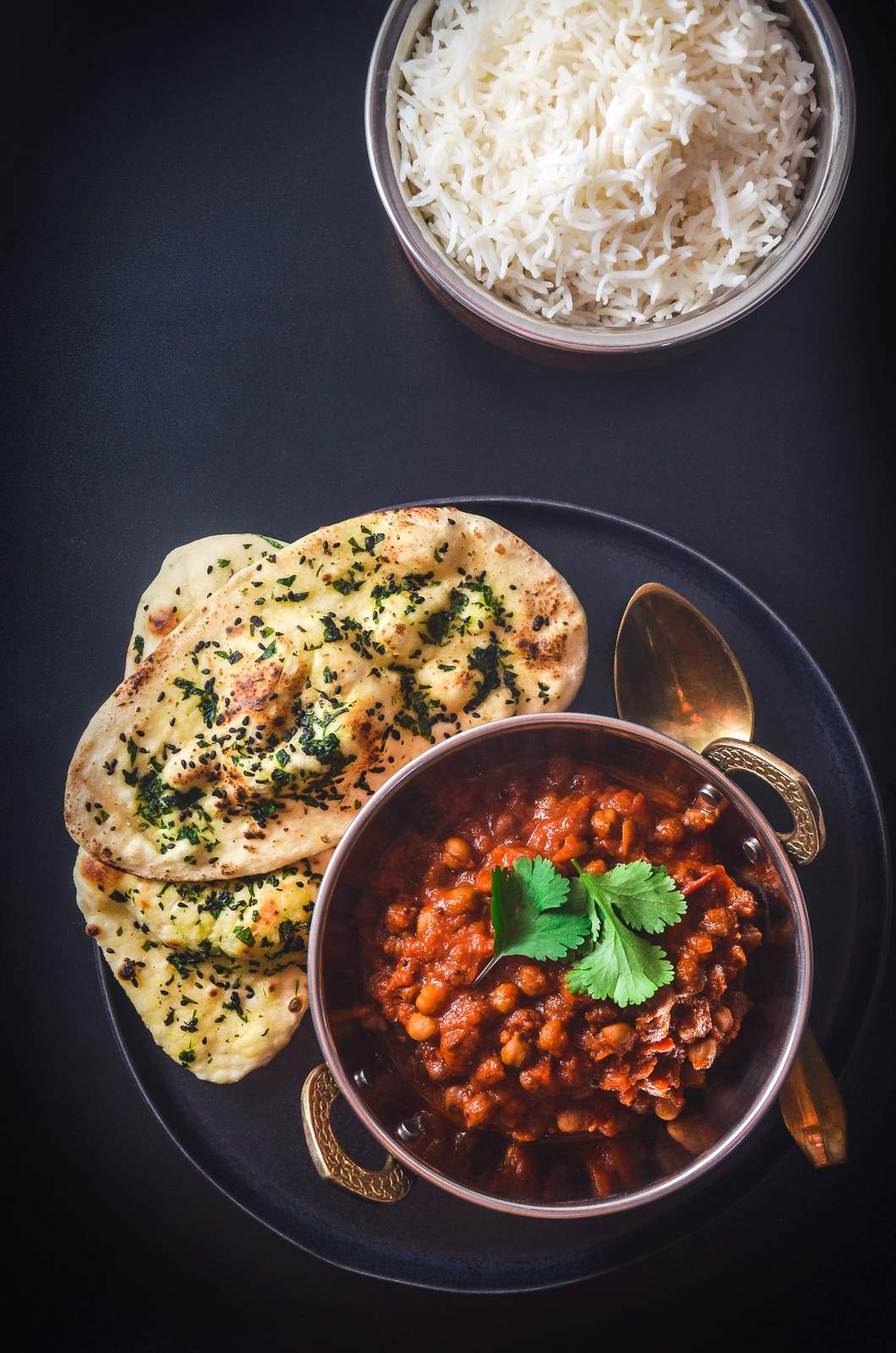 Kala Chana Masala - Curry mit braunen Kichererbsen