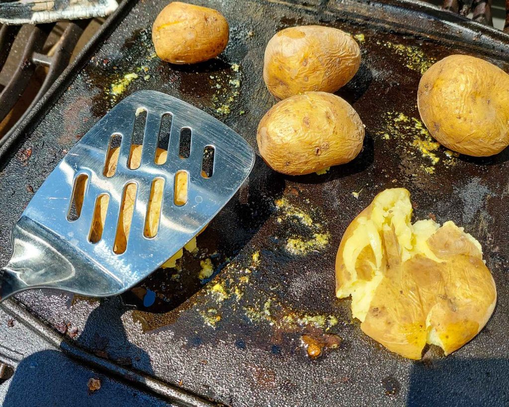 Masala Smashed Potatoes