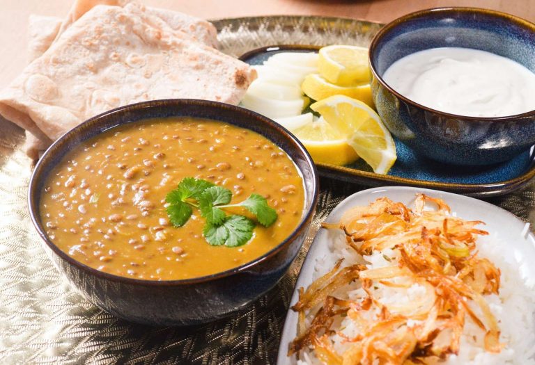 Dhaba Style Akkha Masoor Dal – Curry mit roten Linsen - mampfness